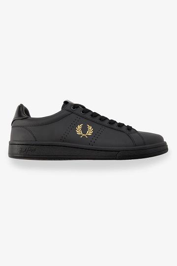 Black Fred Perry B721 Men's Shoes | PH 1094FDNM